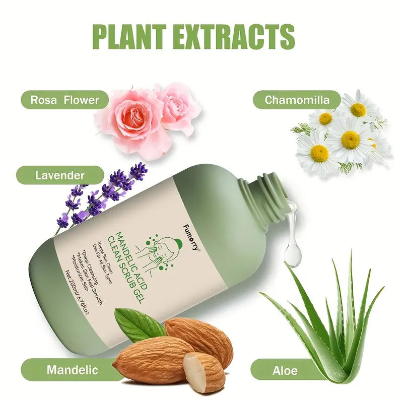 Fumorry™ Mandelic Acid Clean Scrub Gel for Skin Cleansing and Nourishing