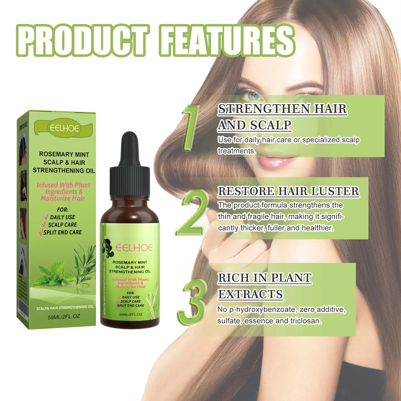 Rosemary Mint Hair Growth Fluid